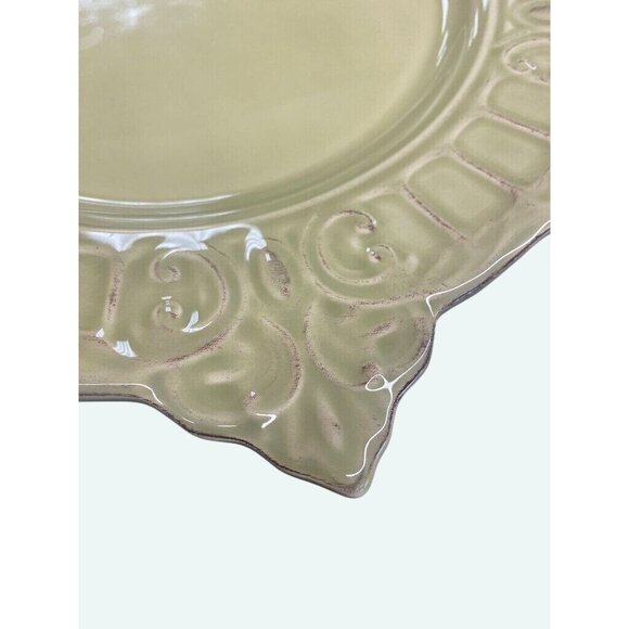 Vintage Sage Green Matceramica Serving Charger Plate - Picture 6 of 9